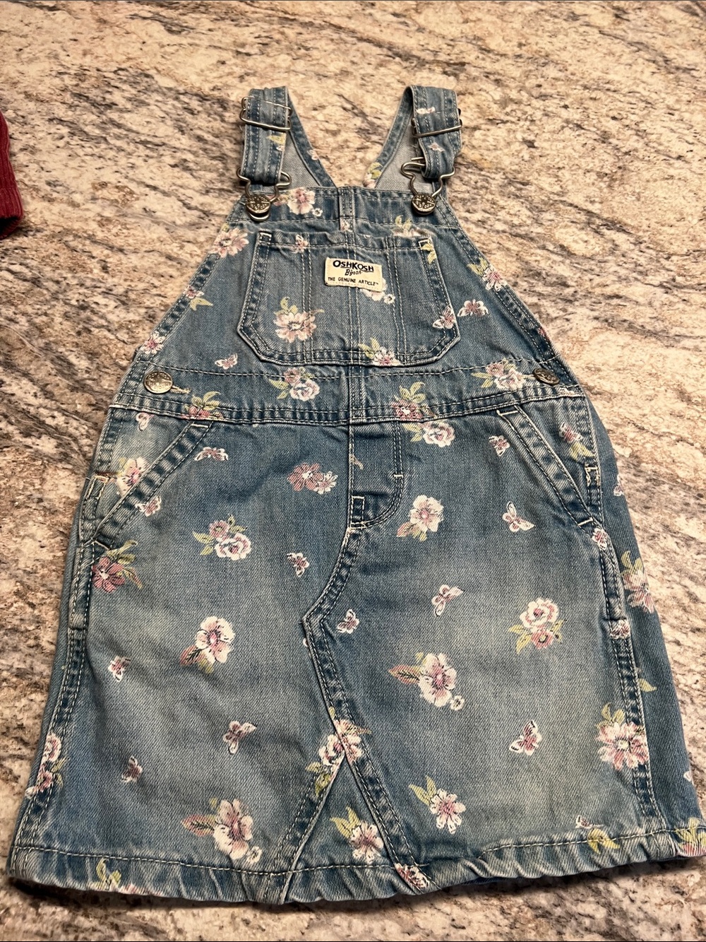 Oshkosh B’gosh Dress Overall Bundle - Set of 2 Preloved EUC - Picture 5 of 7